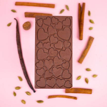 Tablette de chocolat au lait "baiser épicé"