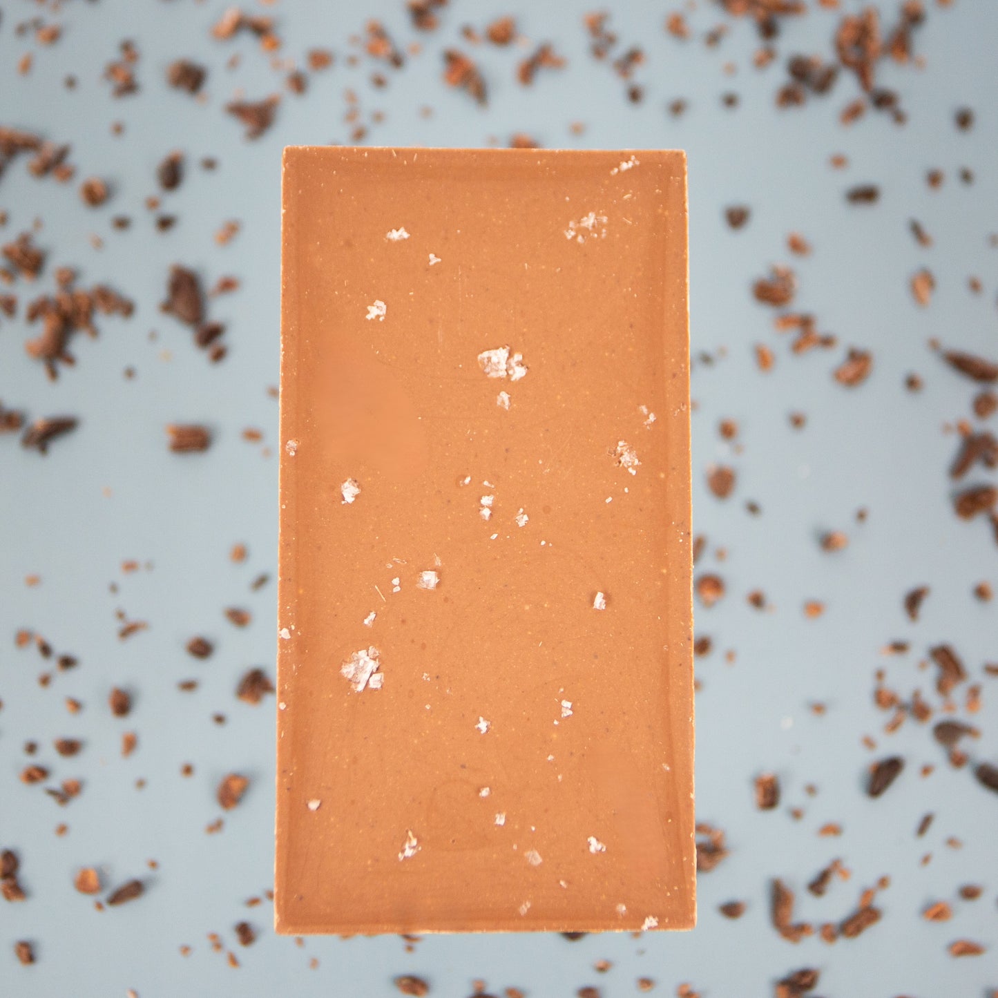 Tablette de chocolat au lait et au sel de mer