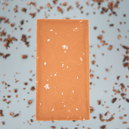 Tablette de chocolat au lait et au sel de mer