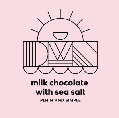 Tablette de chocolat au lait et au sel de mer