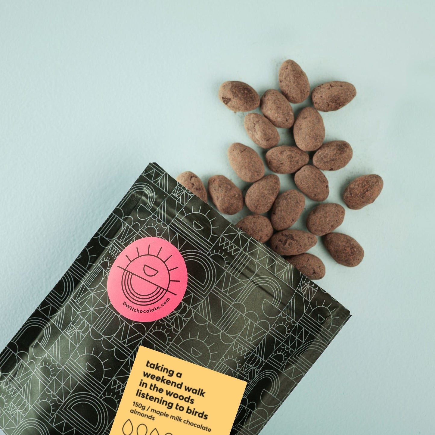 amandes à l'érable et au chocolat au lait