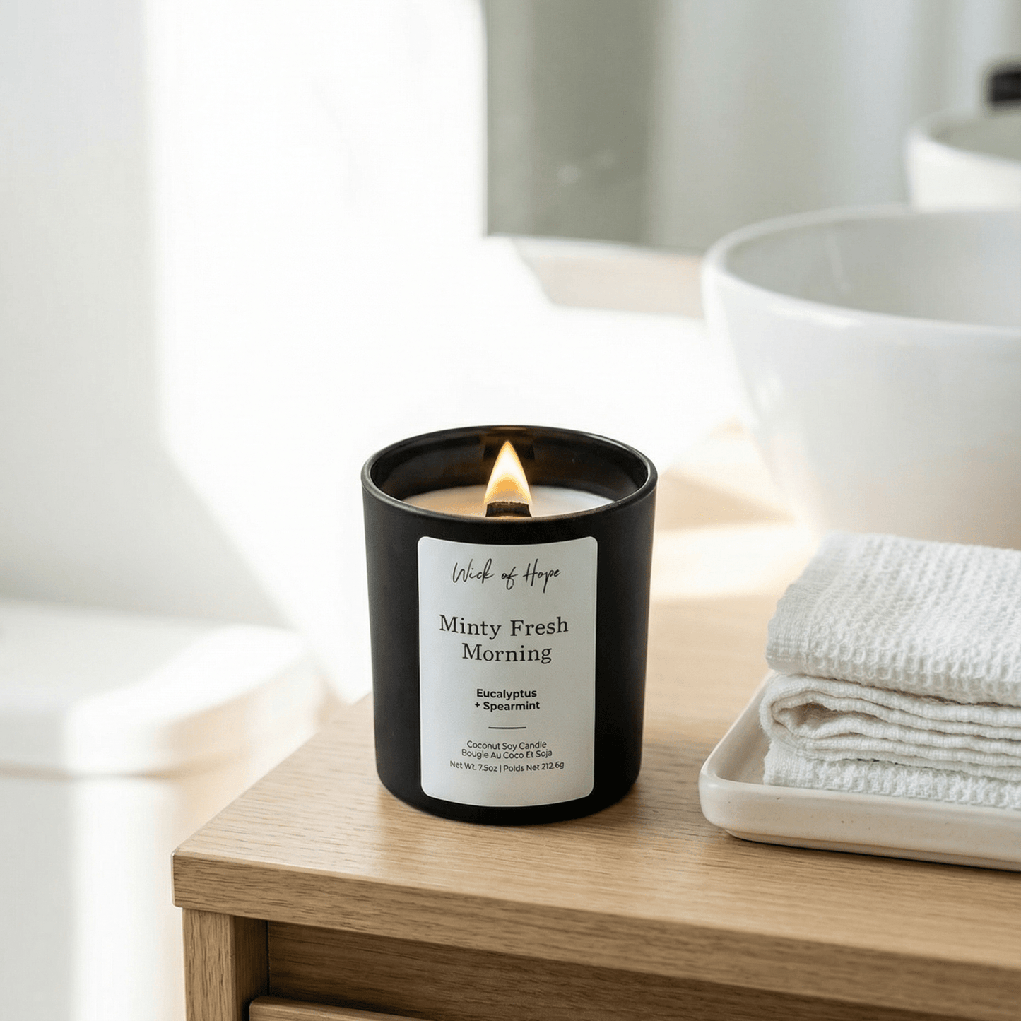 Minty Fresh Morning Candle | Eucalyptus + Spearmint
