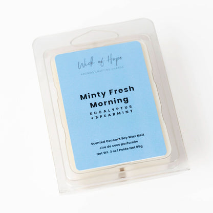 Minty Fresh Morning Wax Melt | Eucalyptus + Spearmint