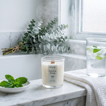Minty Fresh Morning Candle | Eucalyptus + Spearmint
