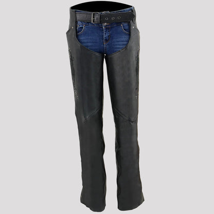Jambières en cuir suédées BOL/Open Road pour femme, motif ailes