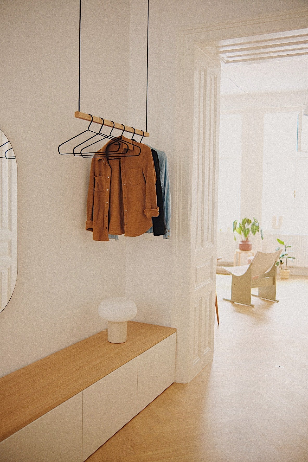 Ceiling Clothing Rack