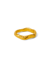 Bague ondulée moderne