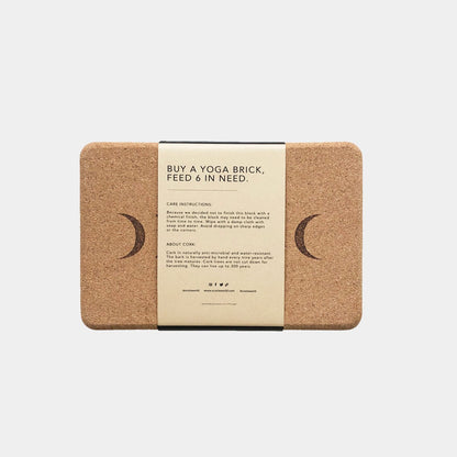 Pair of Moon Cork Yoga Blocks | Original | 4"x6x9"
