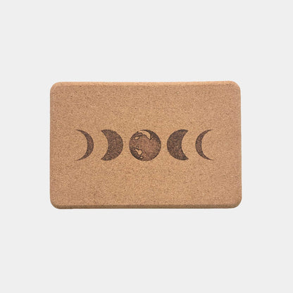 Pair of Moon Cork Yoga Blocks | Original | 4"x6x9"