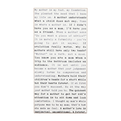 Typewriter Sign - Mothers