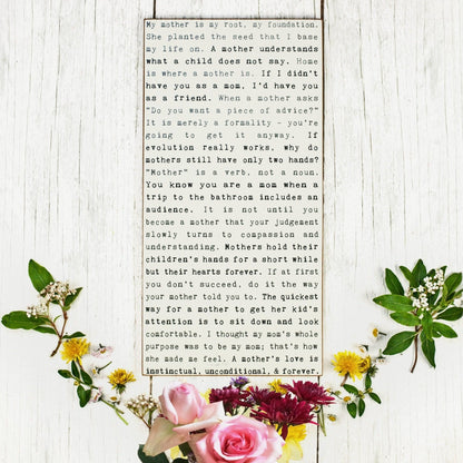 Typewriter Sign - Mothers