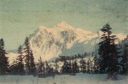 Wood Postcard - Mountains