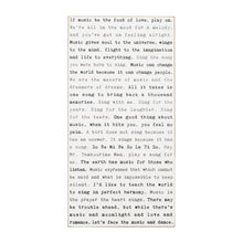 Typewriter Sign - Music