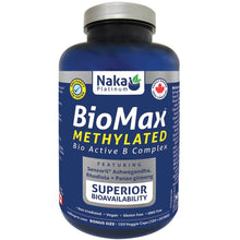 Naka Platinum BIOMAX METHLATED (B Complex), 150 VCaps