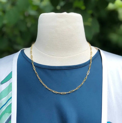 Gold Paperclip Chain