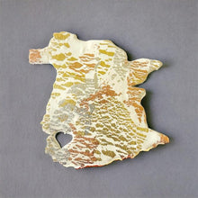 New Brunswick Fridge Magnet Handmade from Clay & Mixed Foil Flakes