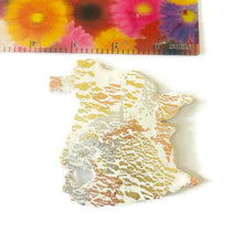 New Brunswick Fridge Magnet Handmade from Clay & Mixed Foil Flakes