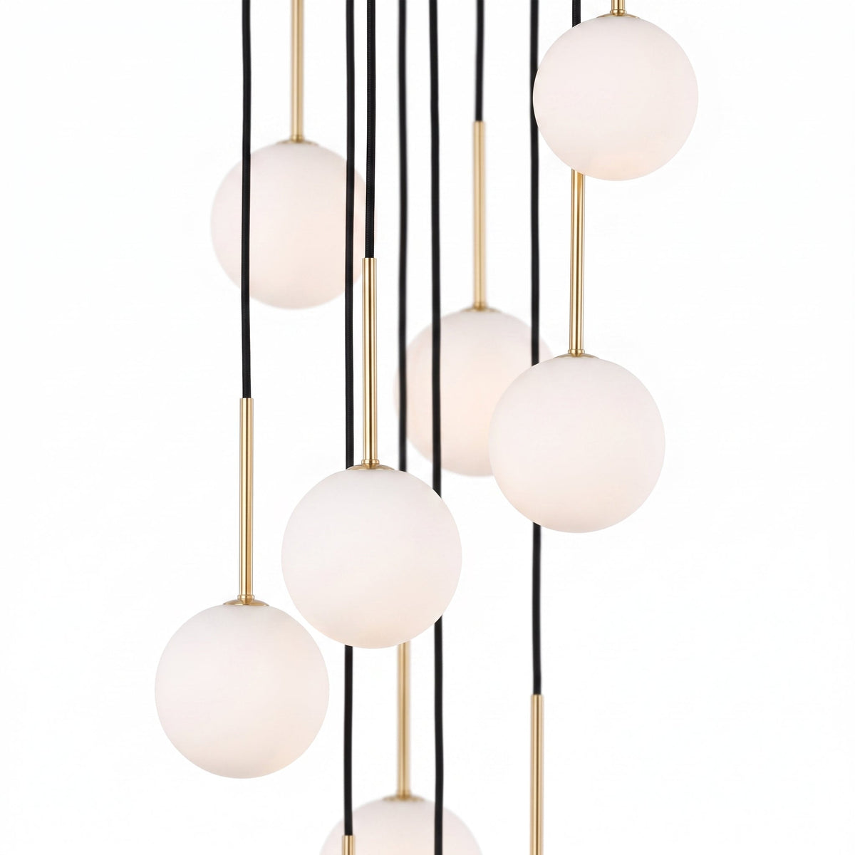 Suspension scandinave NILOS pour entrée, couloir, cage d'escalier et salon (10 lumières)
