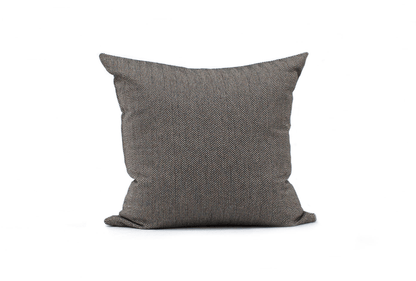 Housse de coussin à chevrons noire