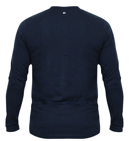 Haut Henley NorthWool pour homme en mélange de mérinos — Tissu épais