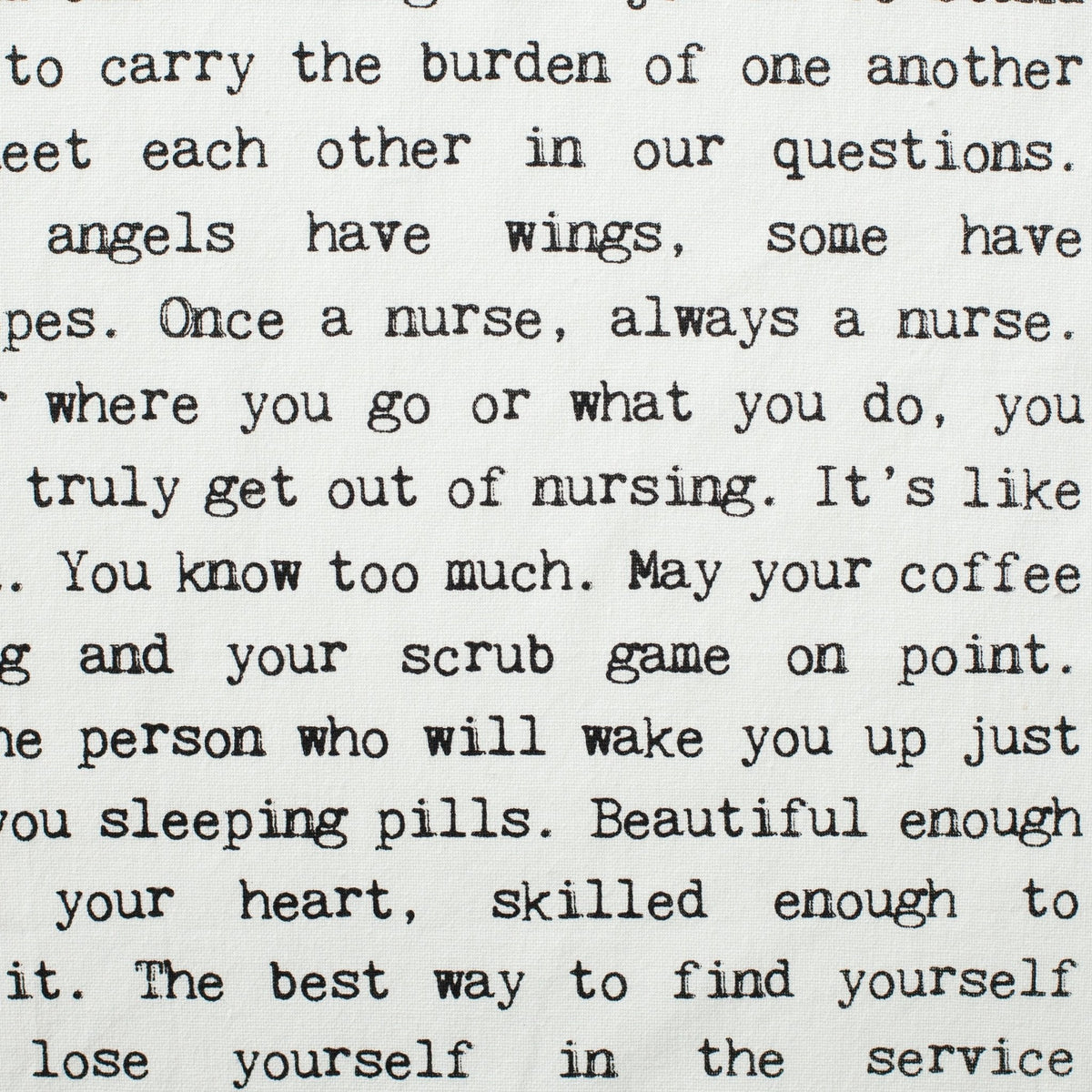 Tea Towel - Typewriter - Nurses