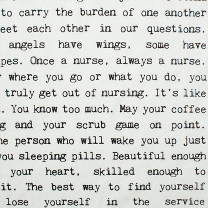 Tea Towel - Typewriter - Nurses