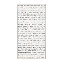 Typewriter Sign - Nurses