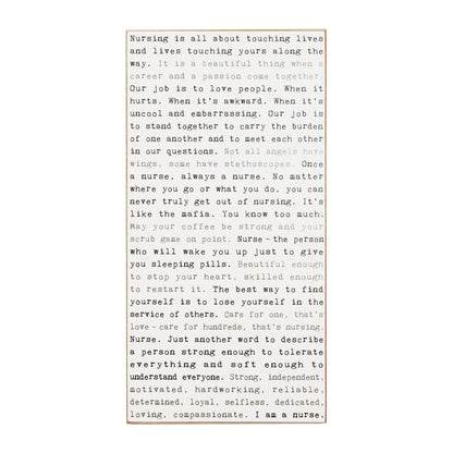 Typewriter Sign - Nurses