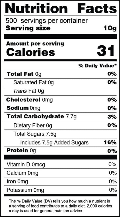 Fructose (5kg) | Édulcorant | Bossen Canada | Livraison gratuite au Canada pour les commandes de plus de 199 CAD