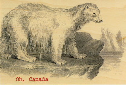 Wood Postcard - Oh Canada