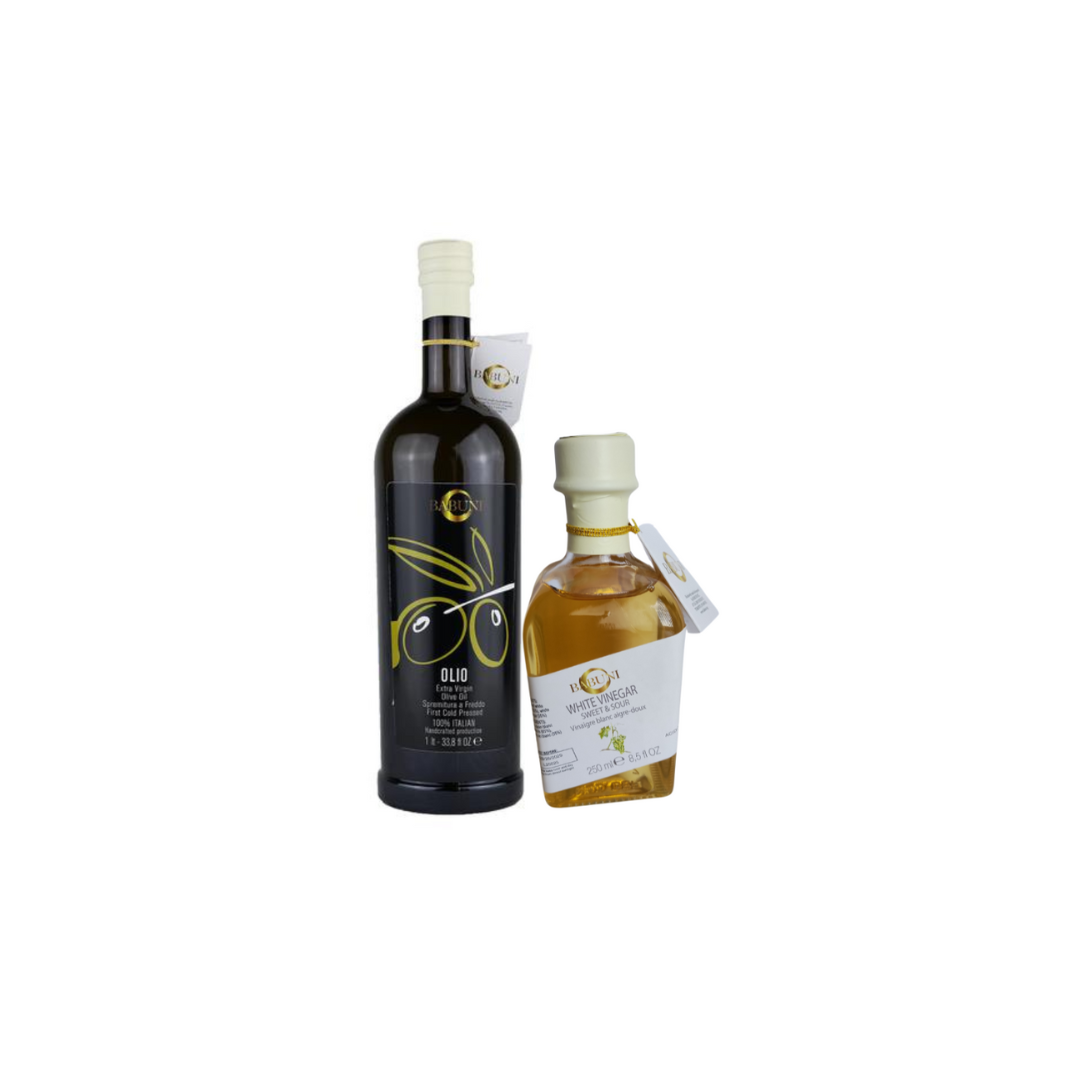 Olive Oil + White Balsamic Vinegar (Gourmet DIY Salad dressing)