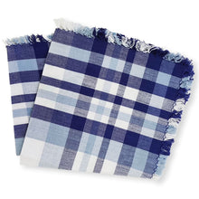 Lemon Tree Ombre Plaid Indigo Napkin - Set of 4