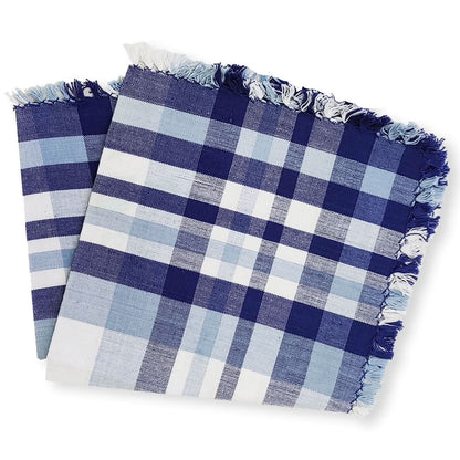 Lemon Tree Ombre Blue Cloth Napkin - Set of 4