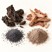 Savon exfoliant AXEL au ghassoul et aux graines de pavot