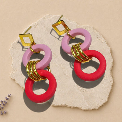 Boucles d'oreille en argile polymère (plusieurs modèles)