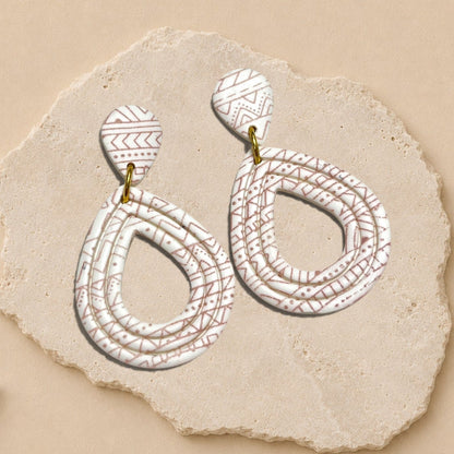 Boucles d'oreille en argile polymère (plusieurs modèles)