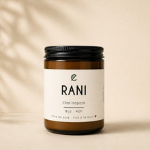 Bougie de soya RANI chaï tropical