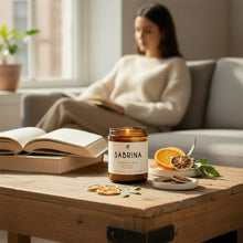 Bougie de soya SABRINA agrumes et sauge
