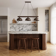 OSLO Suspension 3 lumières scandinave pour table de salle à manger et îlot de cuisine