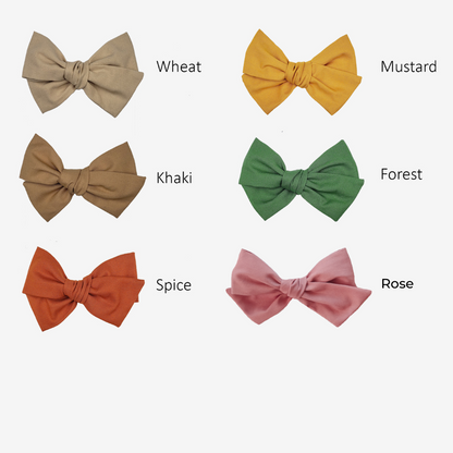 Grands nœuds pour bébé | 14 couleurs disponibles