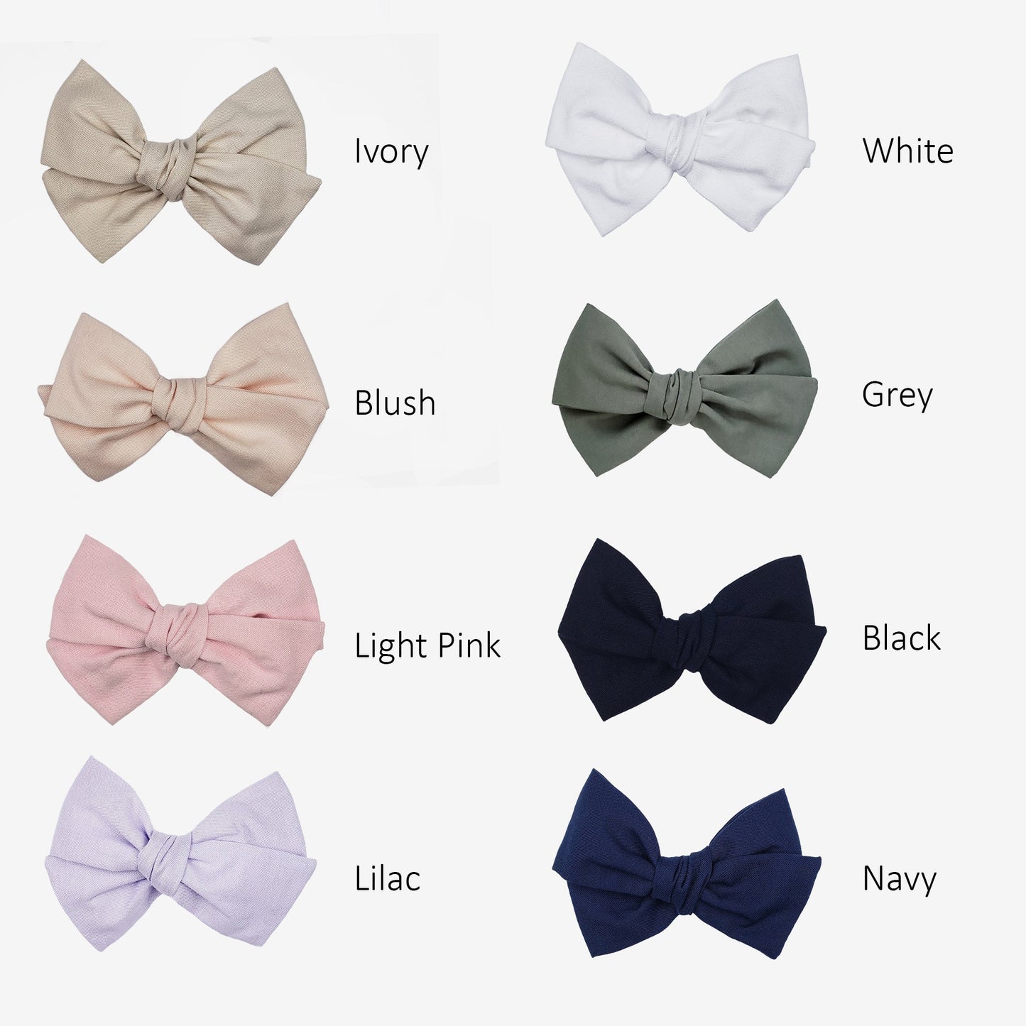 Grands nœuds pour bébé | 14 couleurs disponibles