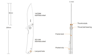 Ruike P801-SF EDC Folding Knife