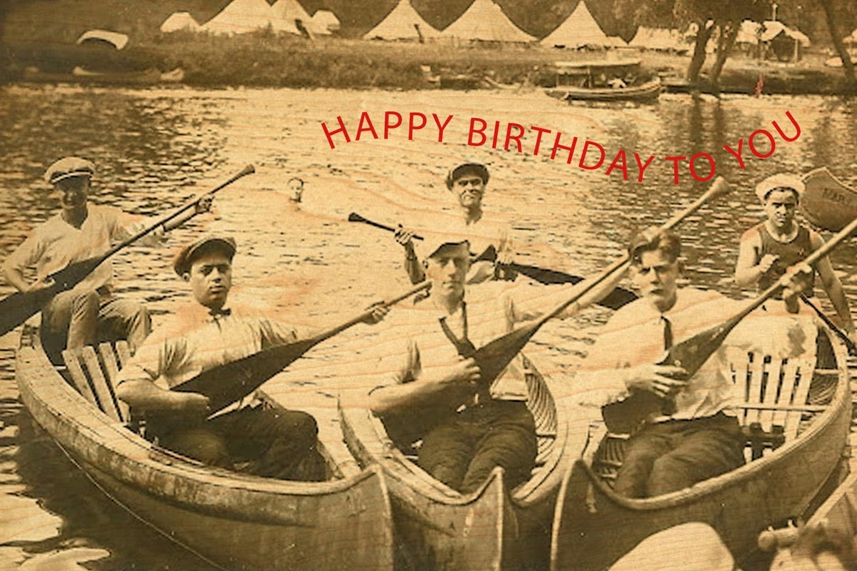 Wood Postcard - Paddling Guitars