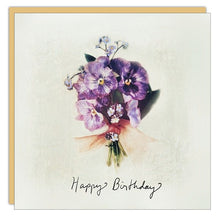 Stationery - Lost & Found Card - Pansies Birthday Bouquet