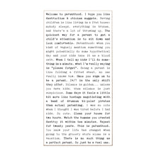 Typewriter Sign - Parenthood