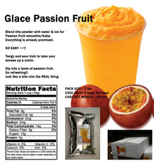 Mélange 4 en 1 de fruits de la passion pour thé aux perles, smoothies, lattés et frappés, sac de 3 lb (caisse de 6 sacs de 3 lb) - Mélange de boisson en poudre multi-usage - Livraison gratuite au Canada pour les commandes de plus de 199 CAD