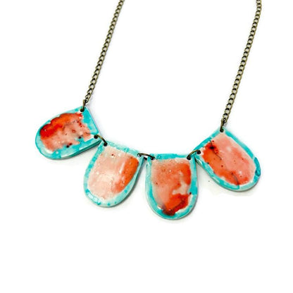 Parure de bijoux pastel faite à la main