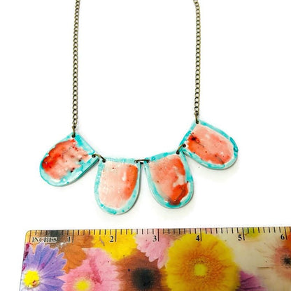 Parure de bijoux pastel faite à la main
