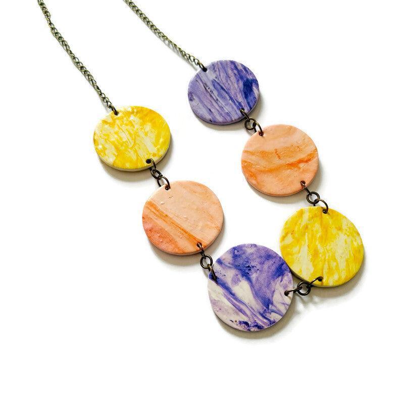 Parure de bijoux Patel avec collier de perles et boucles d'oreilles
