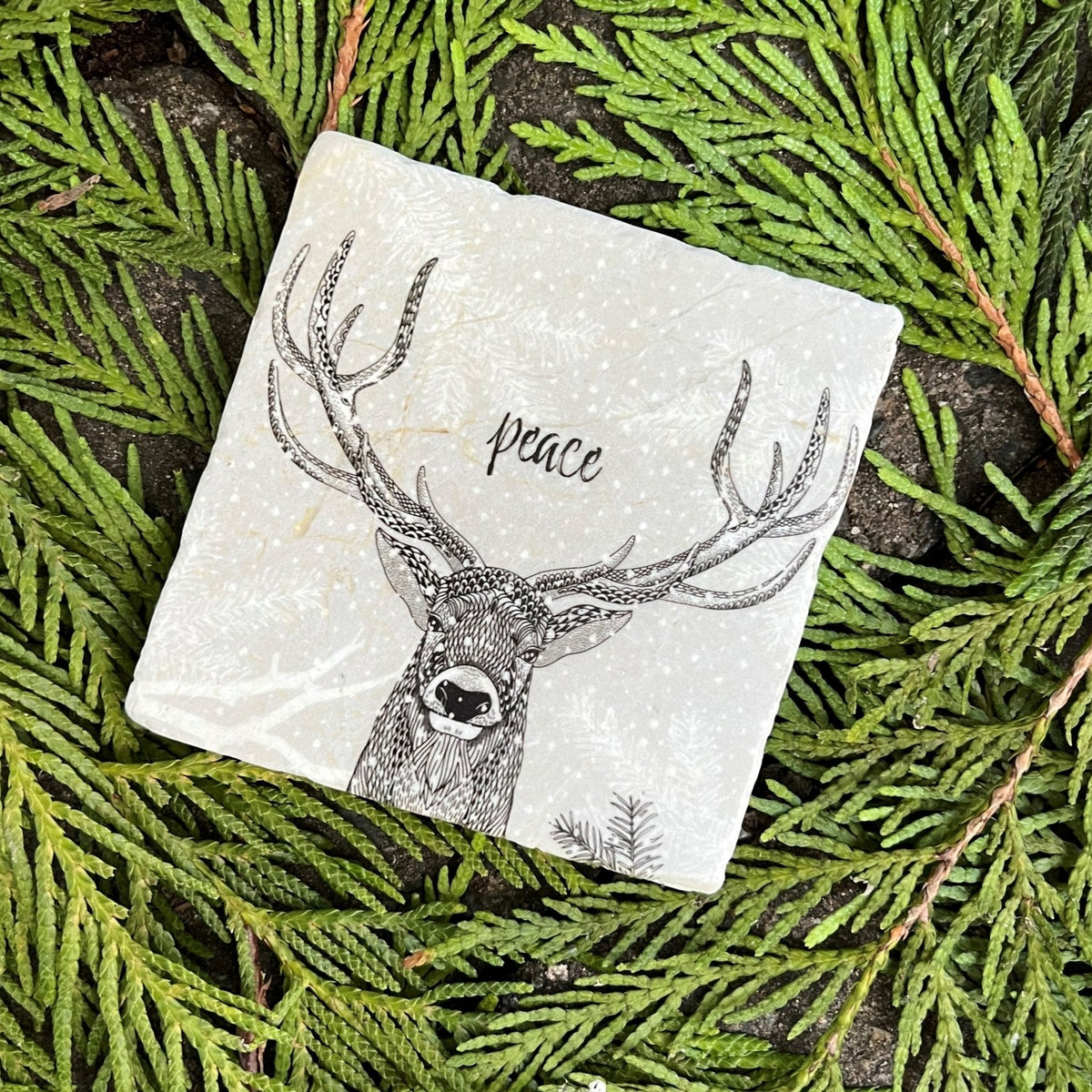 Marble Coasters - Lost & Found - Peace
